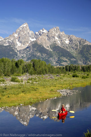 Kayaking in the Tetons