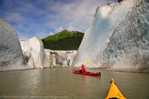 Kayaking at the Mendenhall Glacier