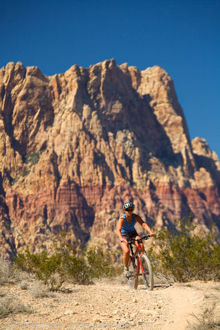 Mountain biking near Las Vegas, Nevada