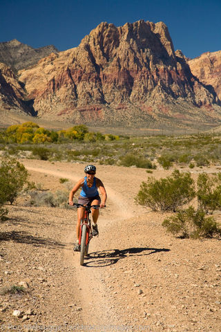 Mountain biking near Las Vegas, Nevada