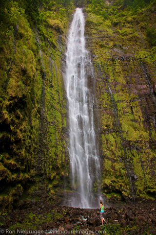at Waimoku Falls, Maui, Hawaii