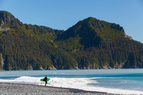 Surfing in Alaska