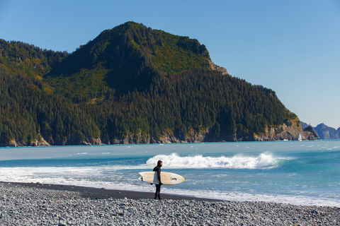 Surfing in Alaska