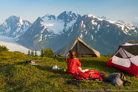 Camping Spencer Glacier Bench