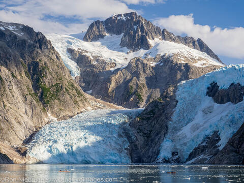 Kayaking in front of Northwestern Glacier