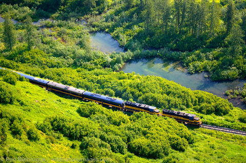 Alaska Railroad Passenger Train