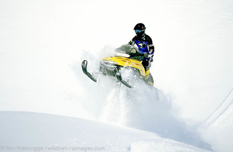 Snowmobile riding, Lost Lake - Jake