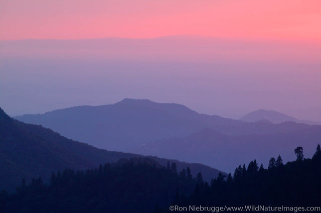 Mountains at sunset