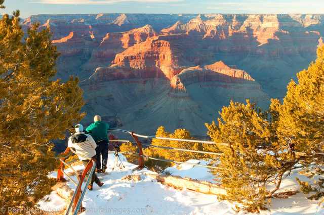 Grand Canyon with snow.