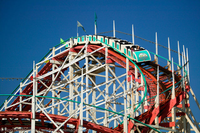 Wooden rollercoaster, Belmont Park