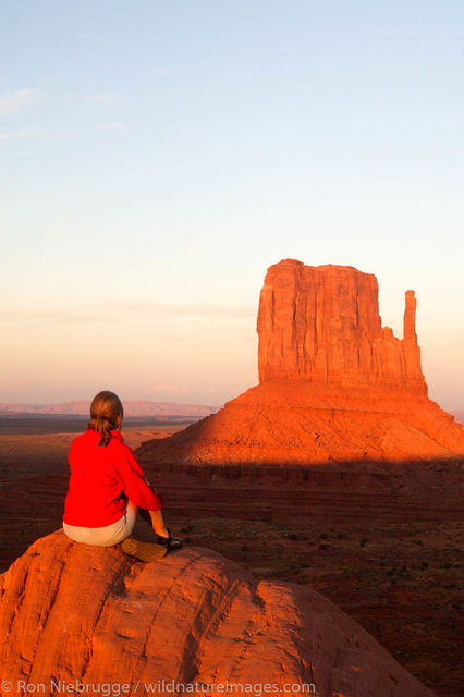 Visitor at Monument Valley