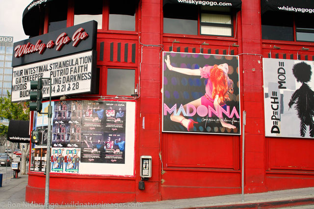 Whisky a Go Go club on Sunset Boulevard