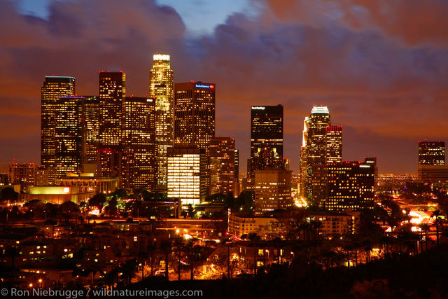 Downtown in the evening