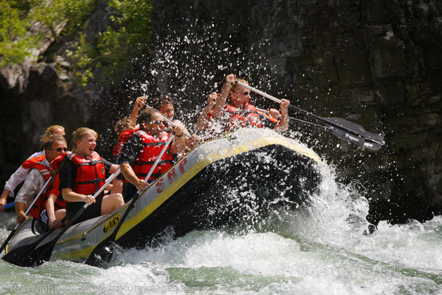 Whitewater rafting