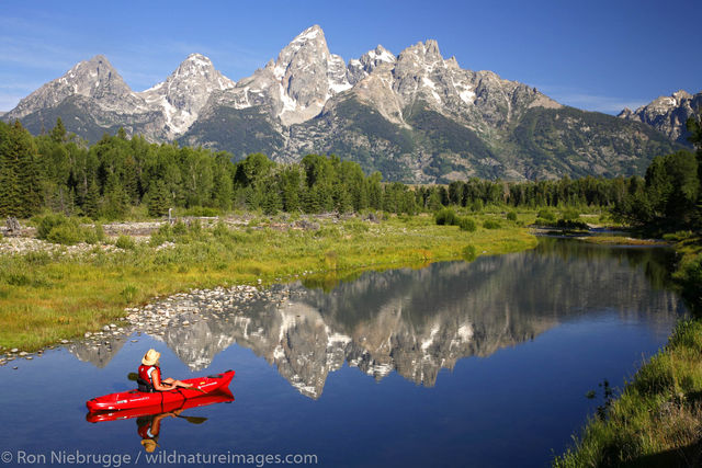 Kayaking in the Tetons