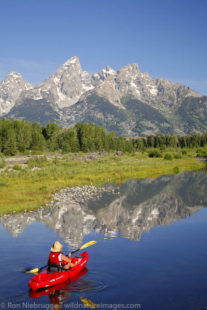 Kayaking in the Tetons
