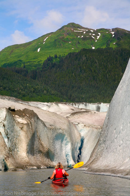 Kayaking at the Mendenhall Glacier