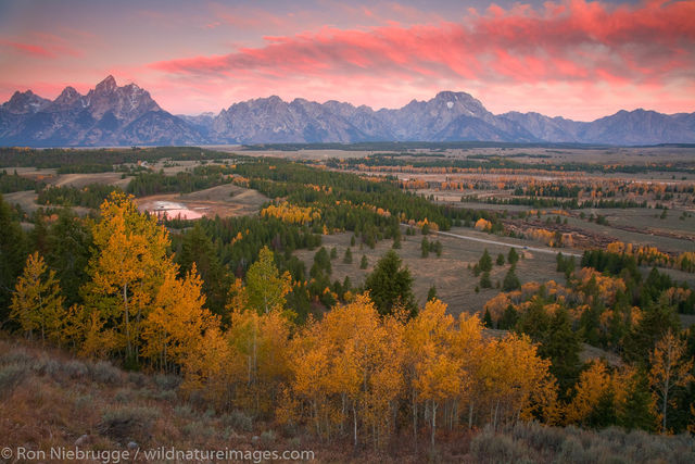 The Tetons at sunrise