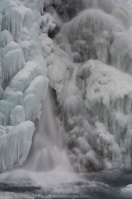 Frozen waterfall, Seward, Alaska