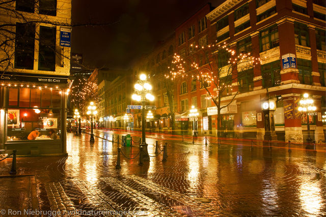 Gastown area at night