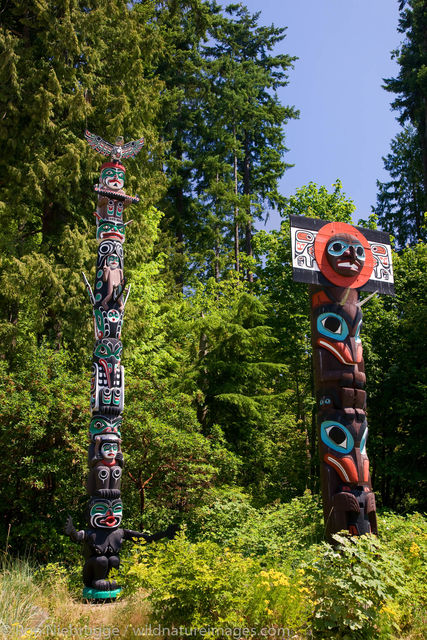 Totem Poles in Stanley Park