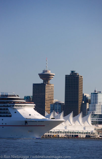 Cruiseship in Vancouver, Canada