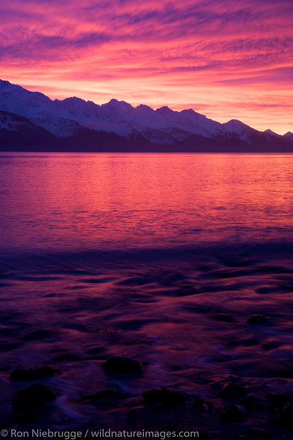 Resurrection Bay at sunrise, Seward, Alaska