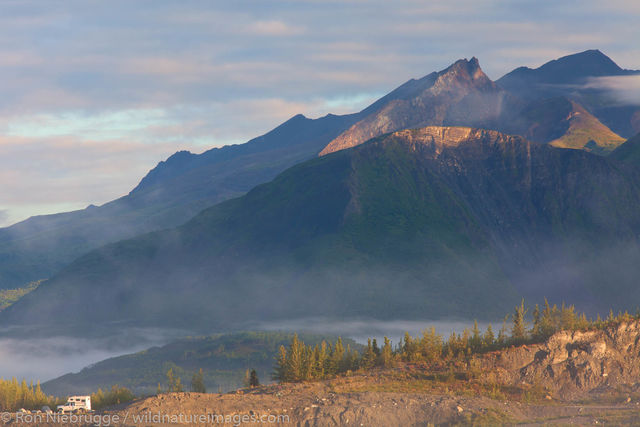 Camping near Matanuska Glacier