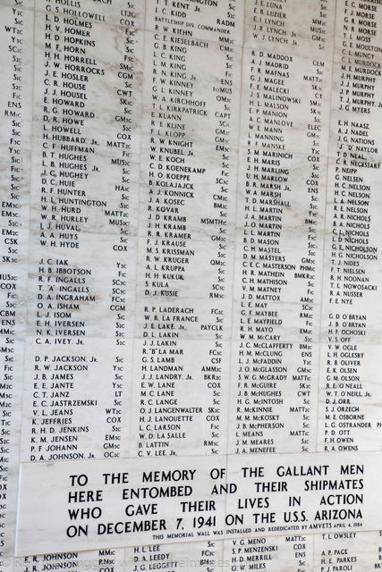 USS Arizona Memorial, Pearl Harbor