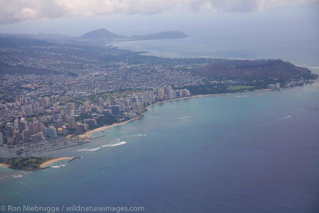 Aeral view of Waikiki Beach