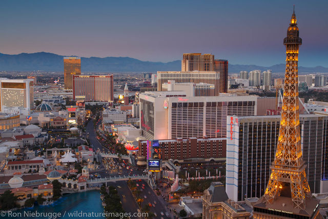 Vegas Strip at sunset
