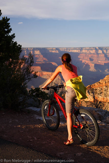 Biking along the Grand Canyon