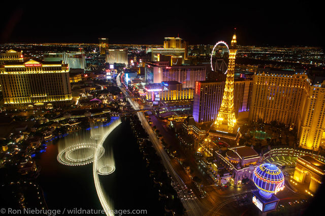 Looking down on the Strip