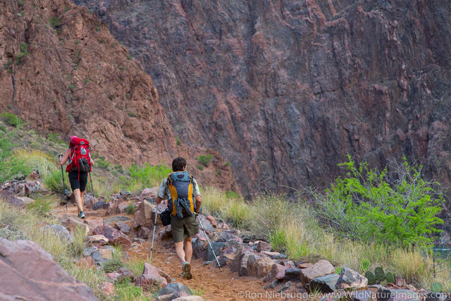 Backpackers Bright Angel Trail