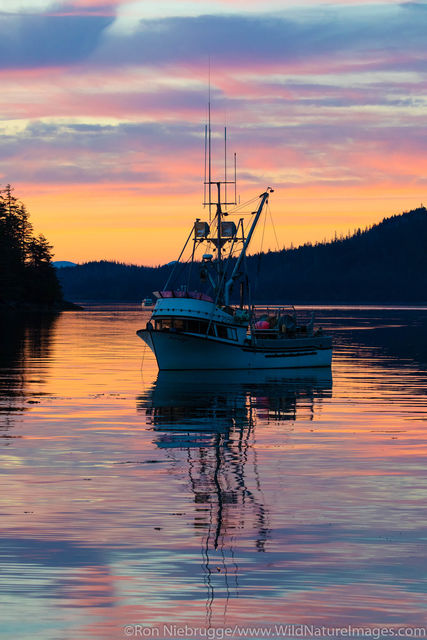 Sunset in Frederick Sound