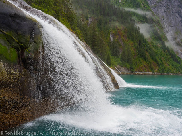 Waterfall in Tracy Arm