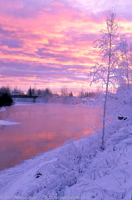 Chena River Winter Sunset