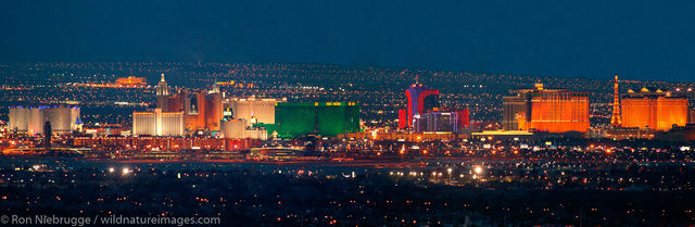 Panoramic view of the Strip