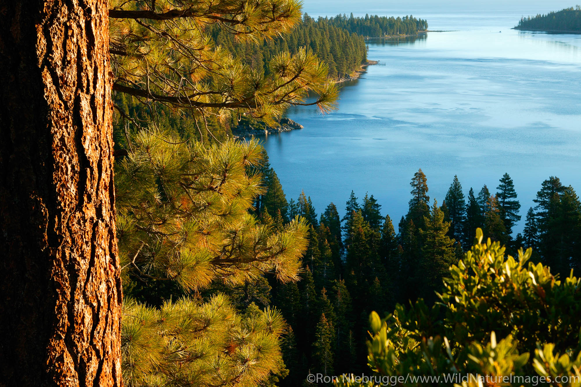 Emerald Bay looking towards Nevada, Lake Tahoe, California.