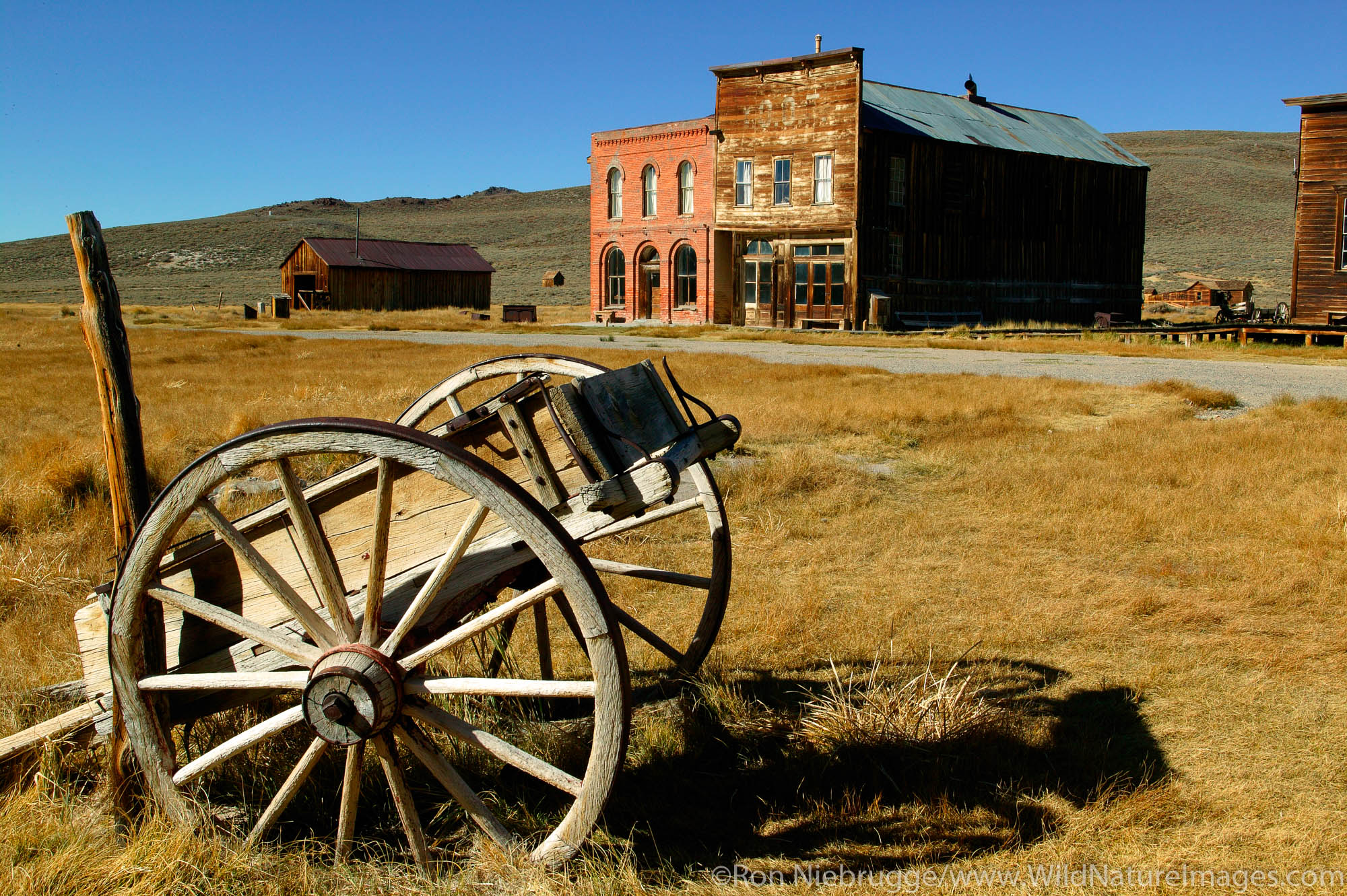 The historic ghost town of Bodie was once bustling gold mining town, Bodie State Historic Park, California.