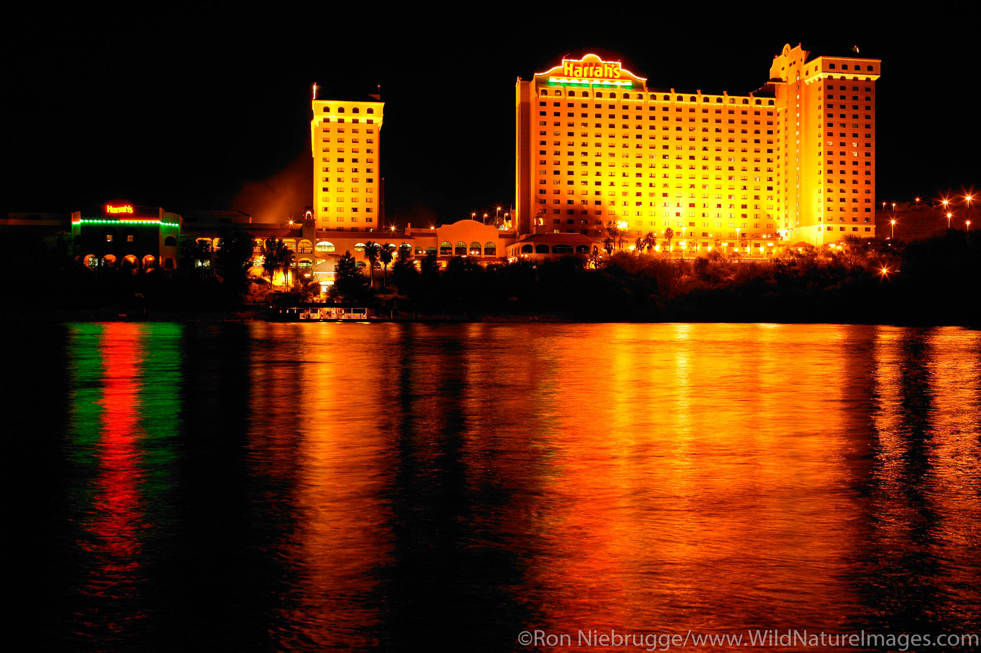 Casinos along the Colorado River, Laughlin, Nevada.