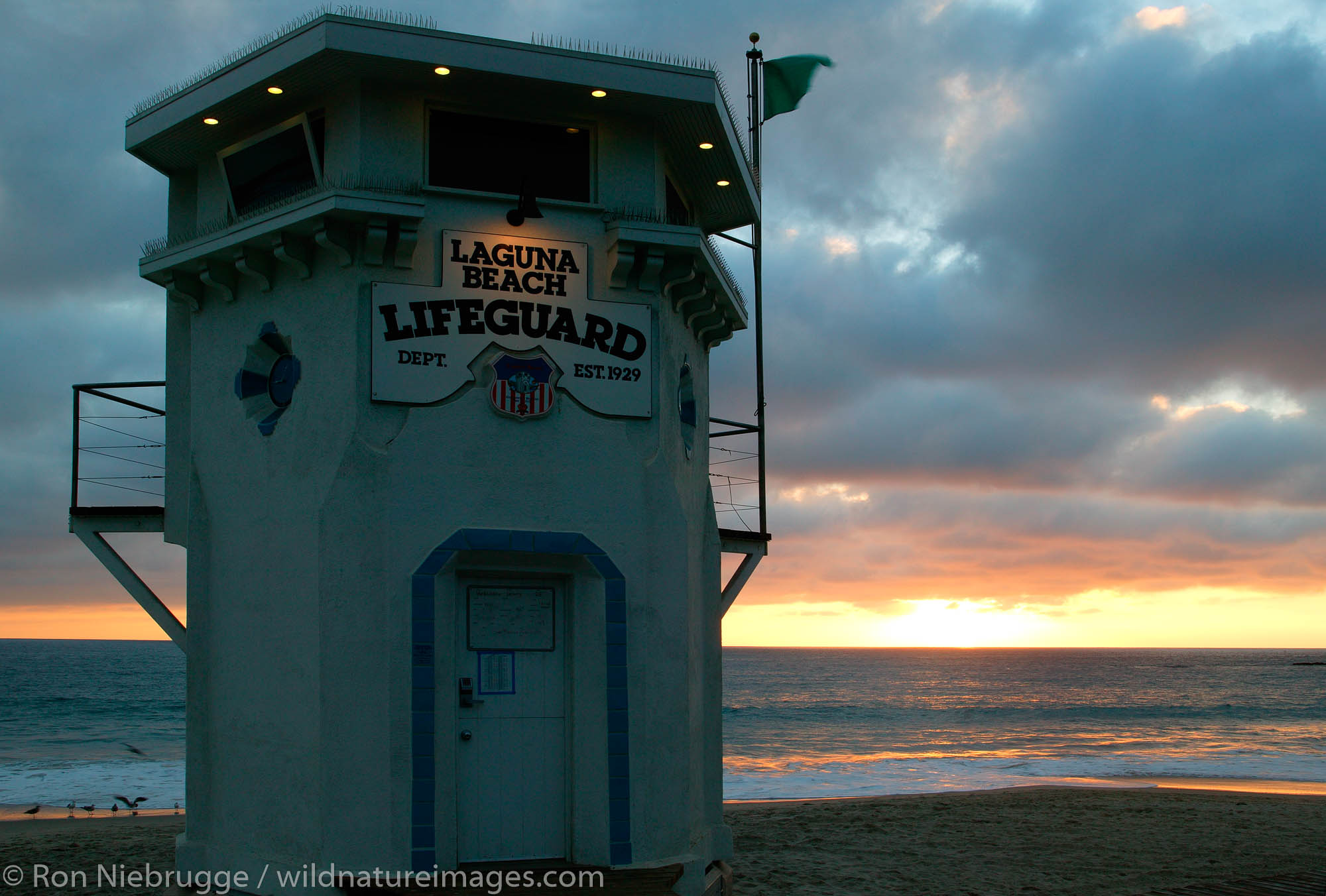 Laguna Beach, California. Life Guard tower at Laguna Beach, California.