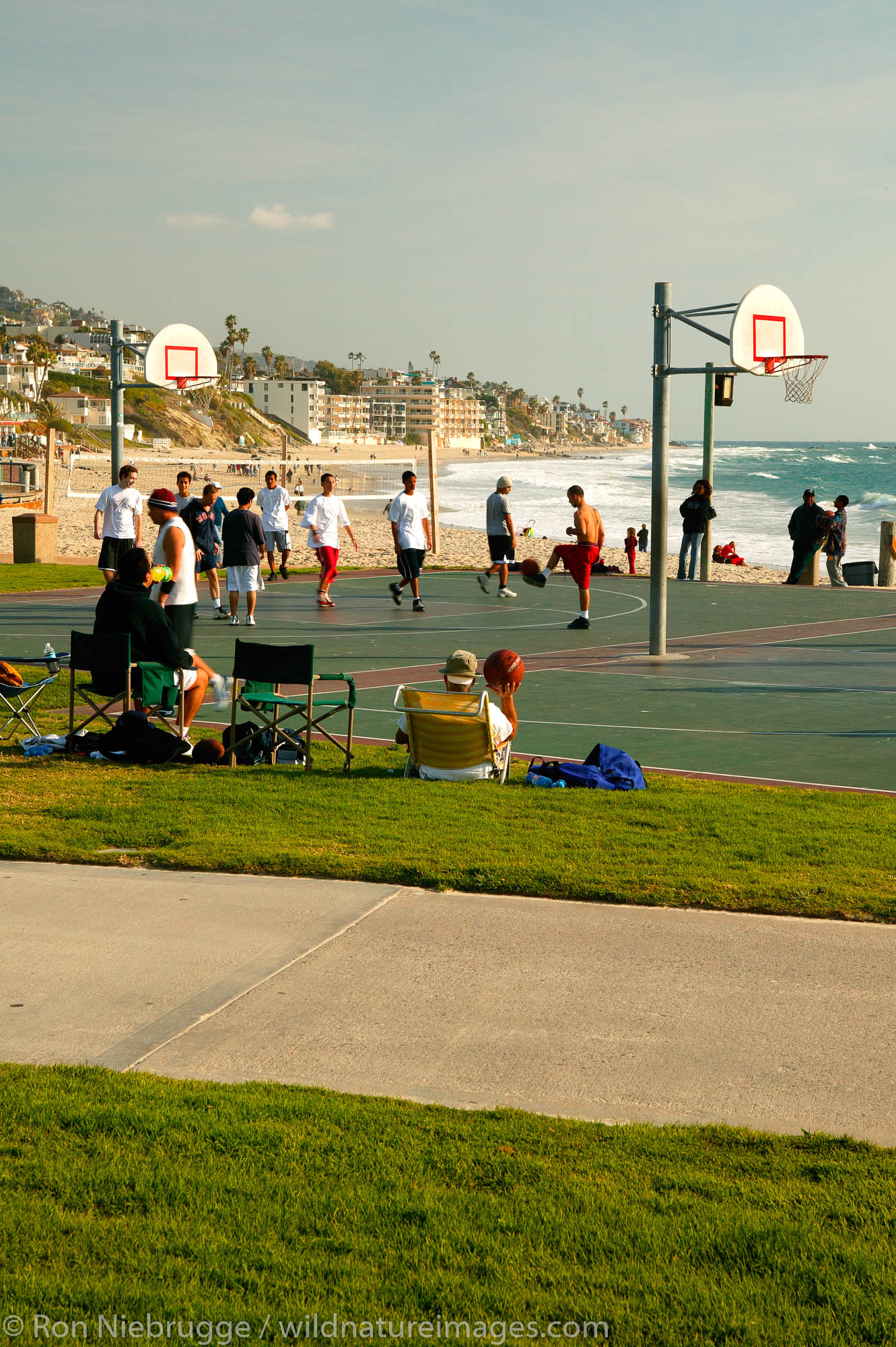 Laguna Beach, California. Basketball courts, Laguna Beach, California.