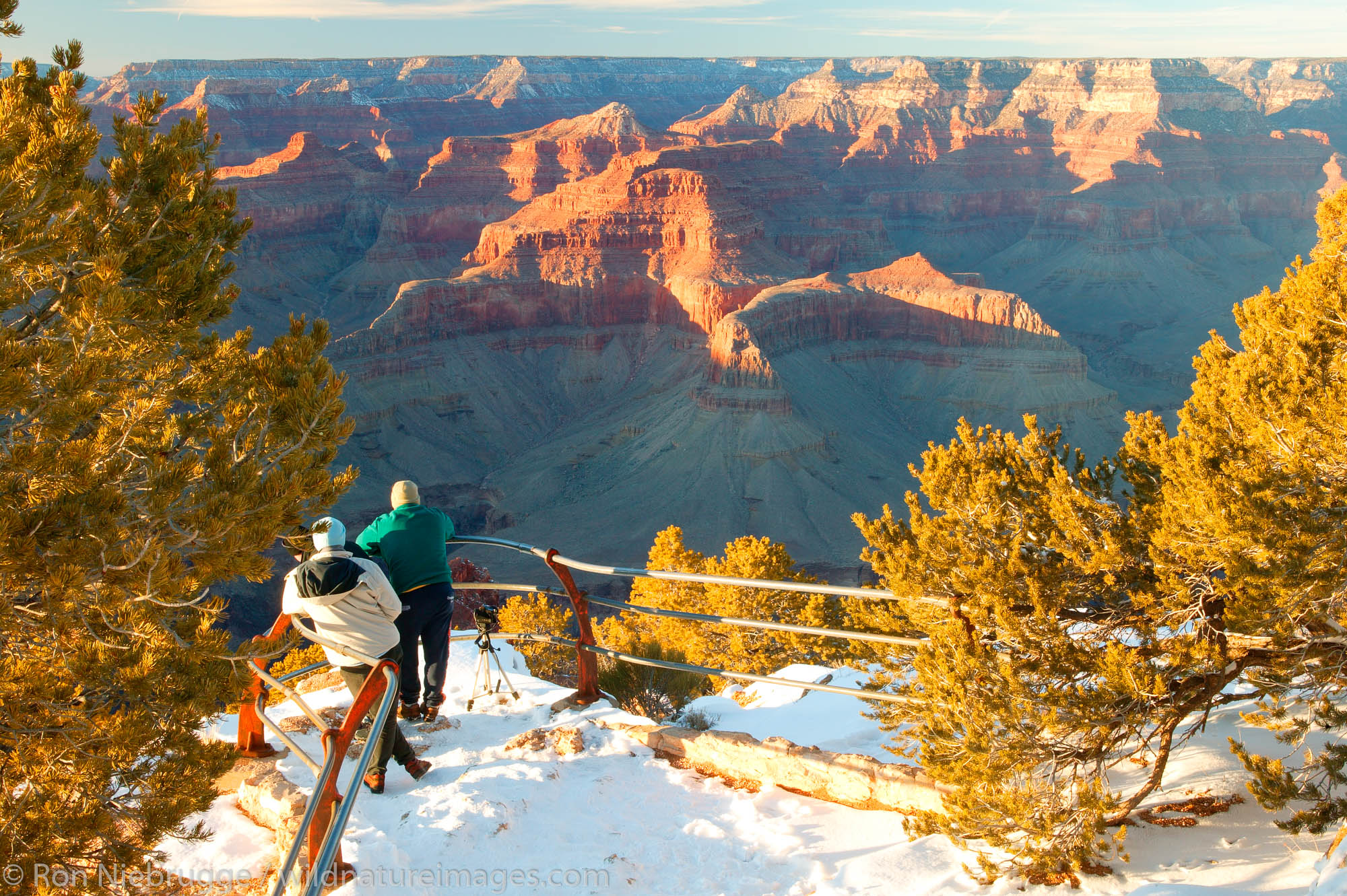 Grand Canyon with snow. Grand Canyon National Park, Arizona.
