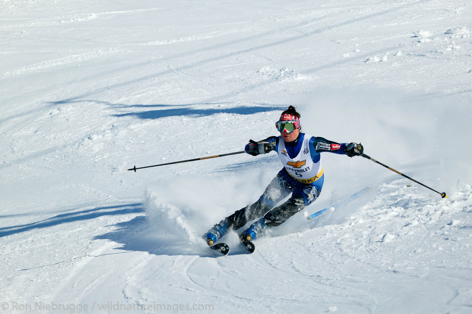 Julia Mancuso at the Slalom race during the 2004 Chevrolet U.S. Alpine National Championships, Alyeska Resort, Alaska.