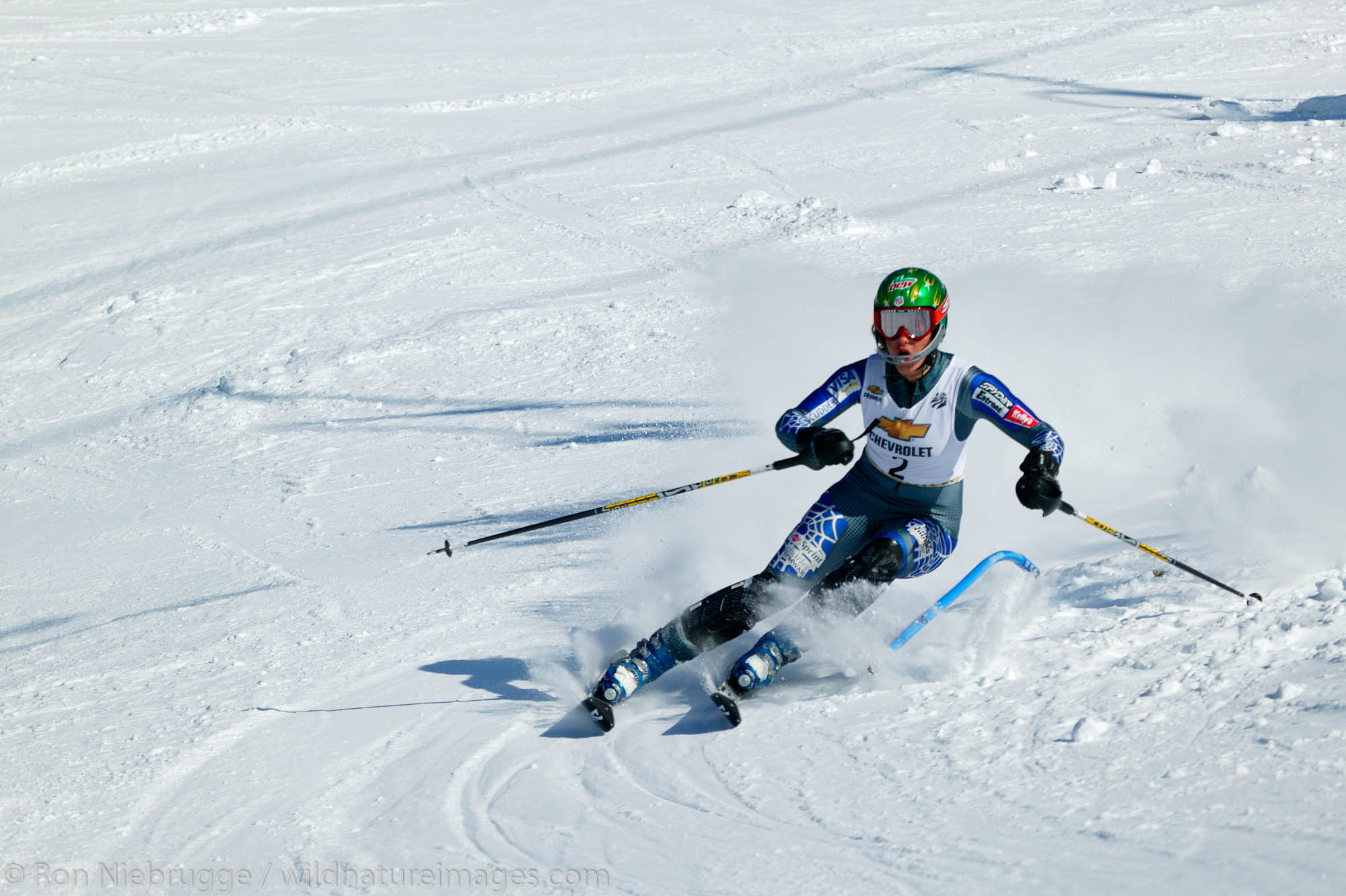 Resi Stiegler at the Slalom race during the 2004 Chevrolet U.S. Alpine National Championships, Alyeska Resort, Alaska.