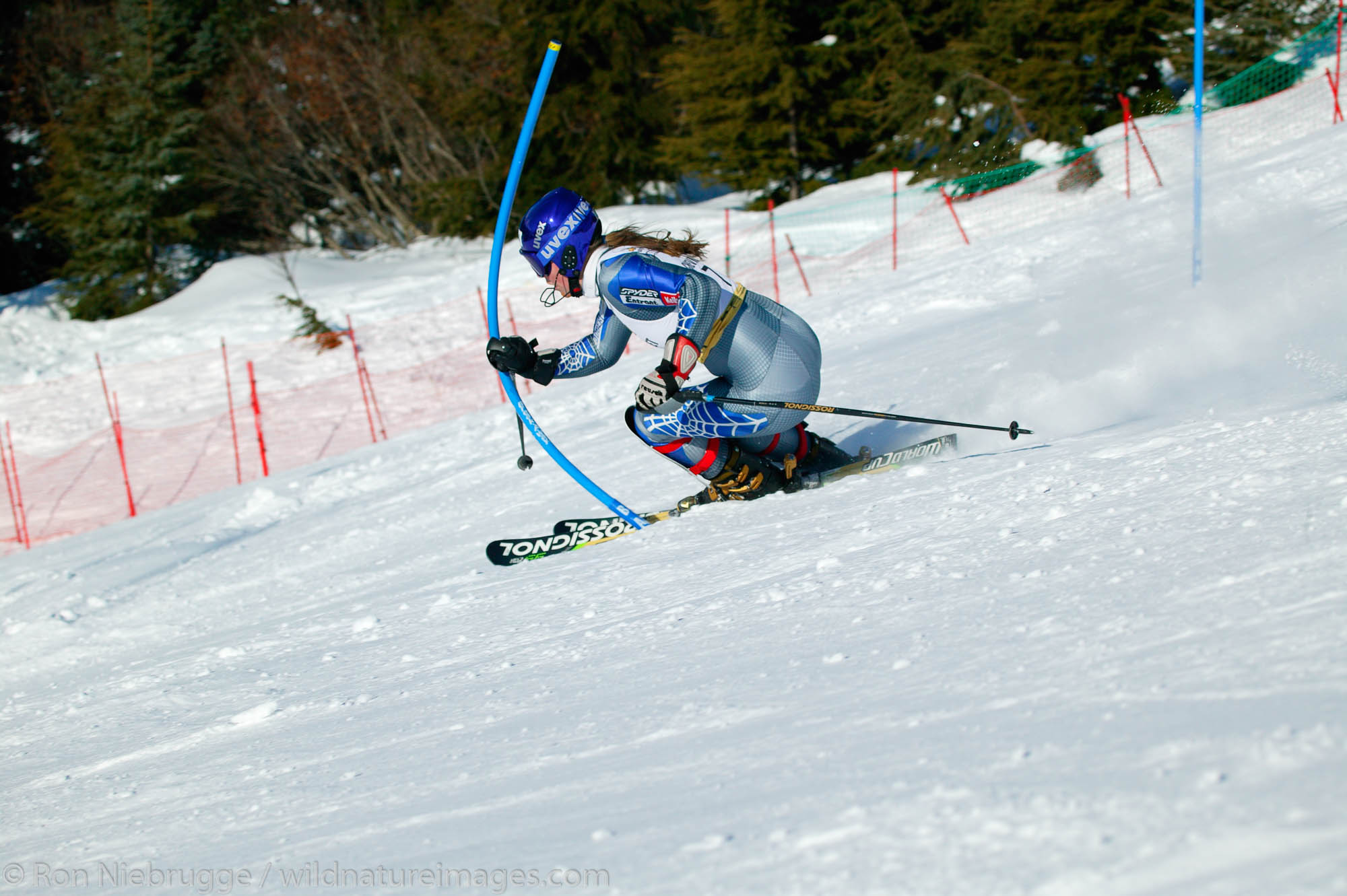 Lindsey Kildow at the Slalom race during the 2004 Chevrolet U.S. Alpine National Championships, Alyeska Resort, Alaska.