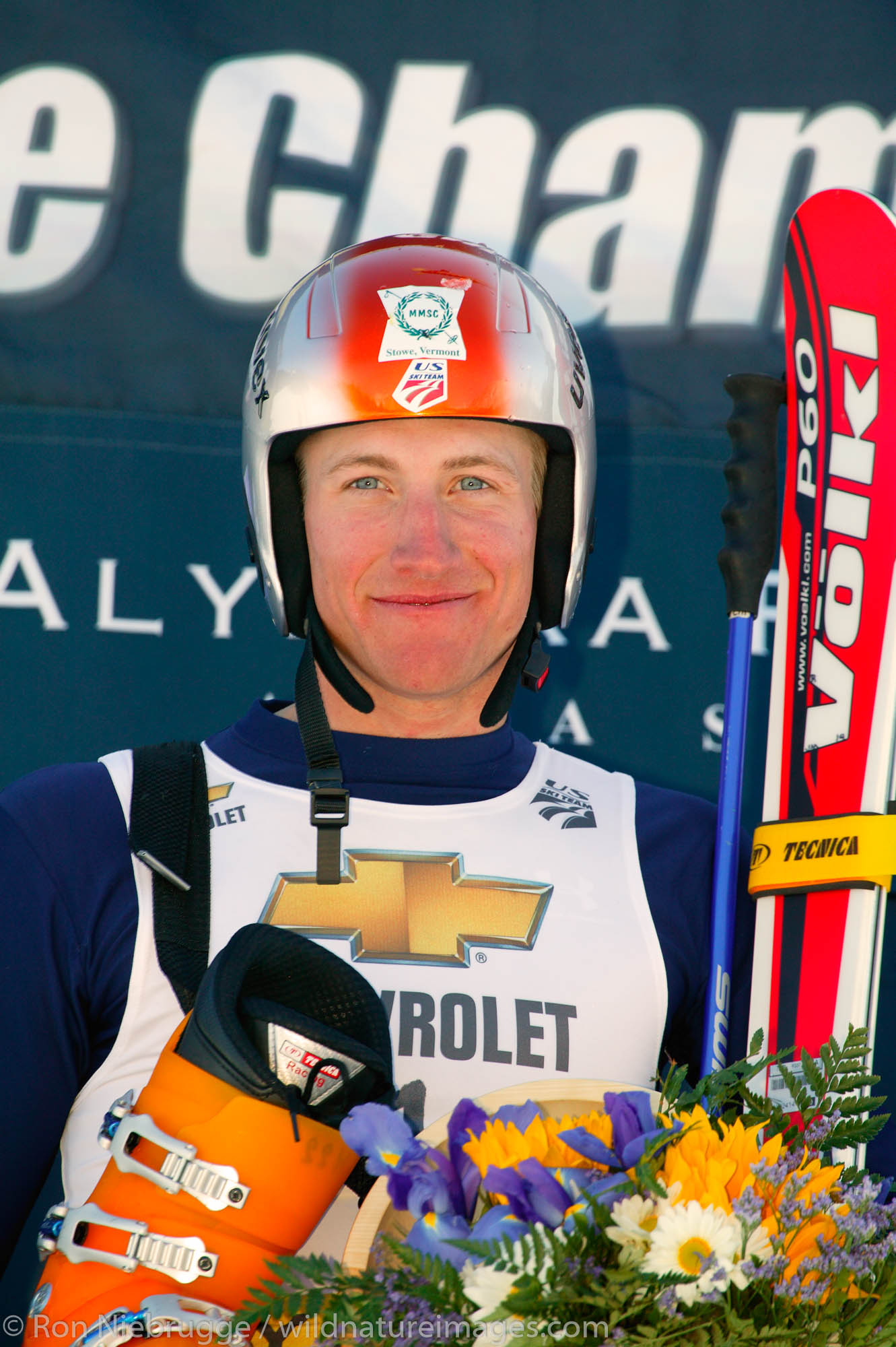 James "Jimmy" Cochran at the men's giant slalom, 2004 Chevrolet Alpine National Championships, Alyeska Resort, Alaska.