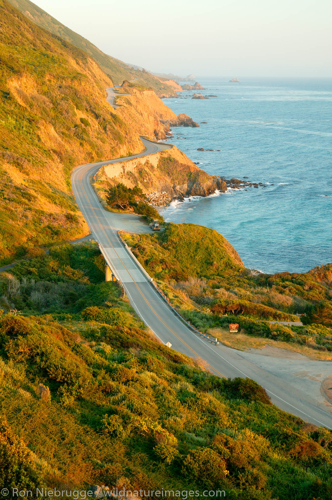 Pacific Coast Highway, also known as the Cabrillo Highway or Highway 1 along the Big Sur Coast, California.