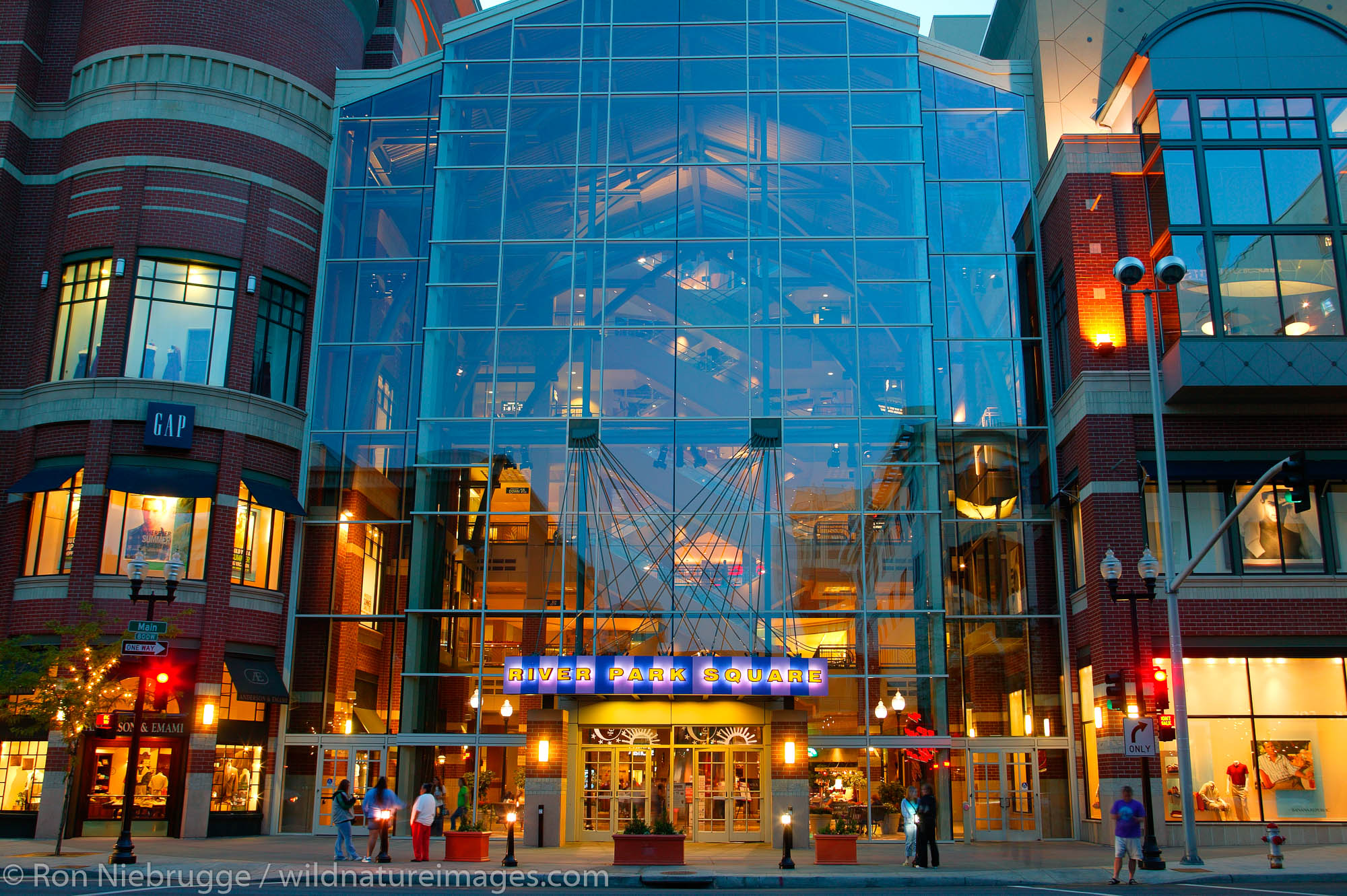 The River Park Square mall in downtown Spokane, Washington.